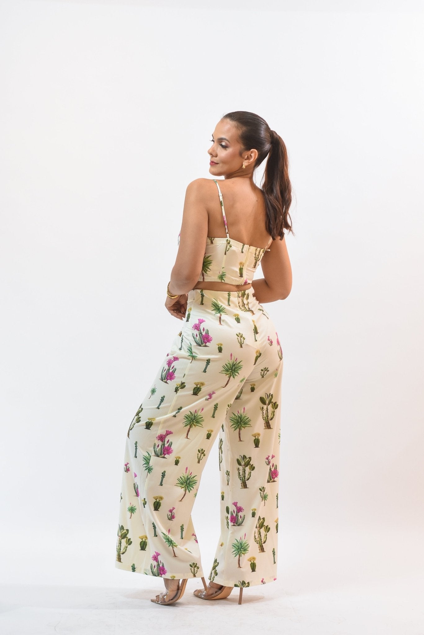 Be My Cactus Crop Pant Set - Bonitafashionrd