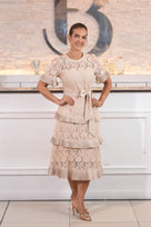 Beatiful Choise Midi Rufle Lave Dress