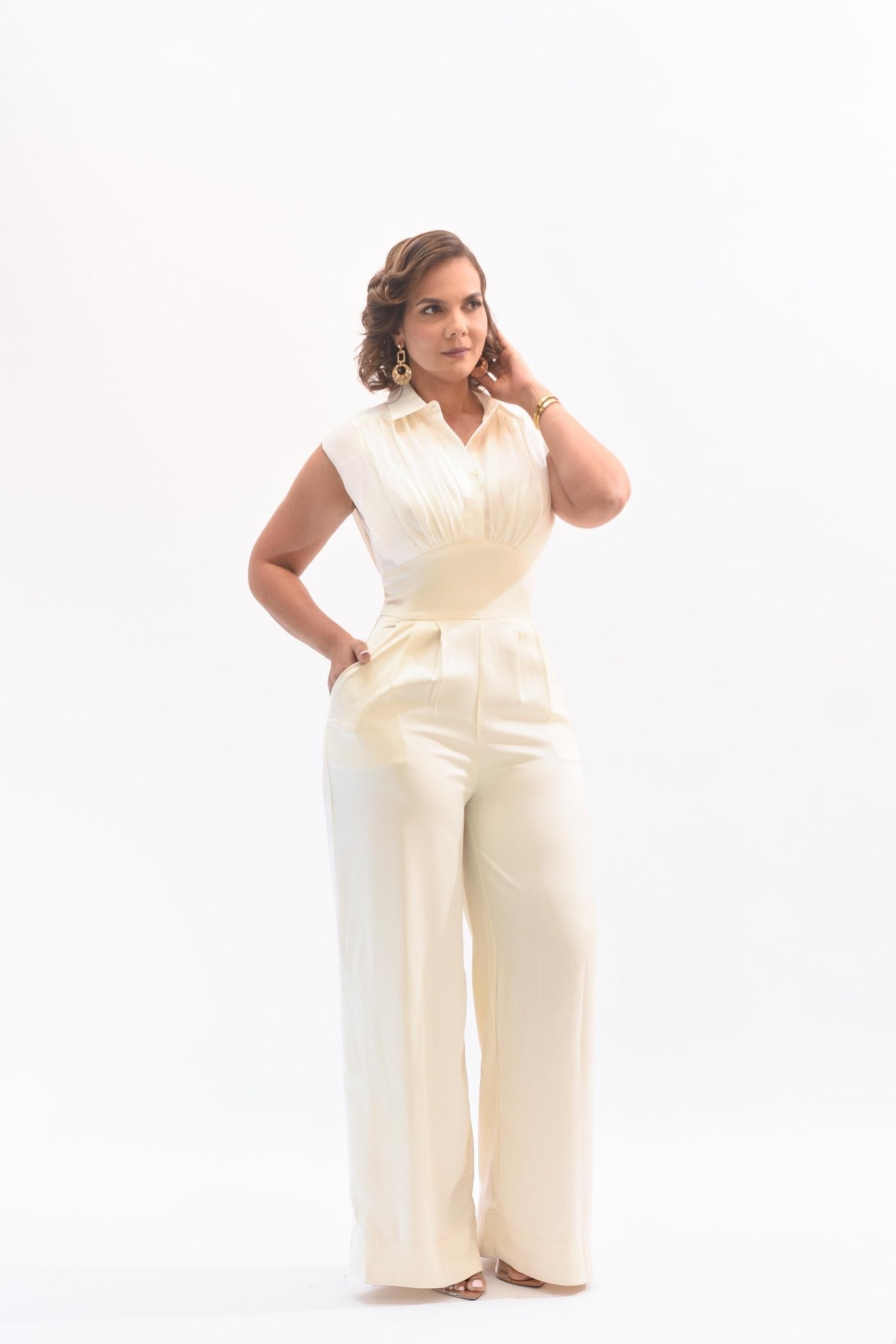 Beautiful Jumpsuit Ivory - Bonitafashionrd