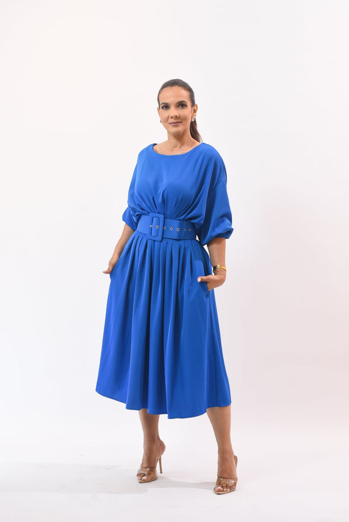 Wonderful Dress Blue - Bonitafashionrd