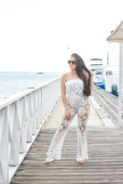 So Unique Crochet Pant Set White - Bonitafashionrd