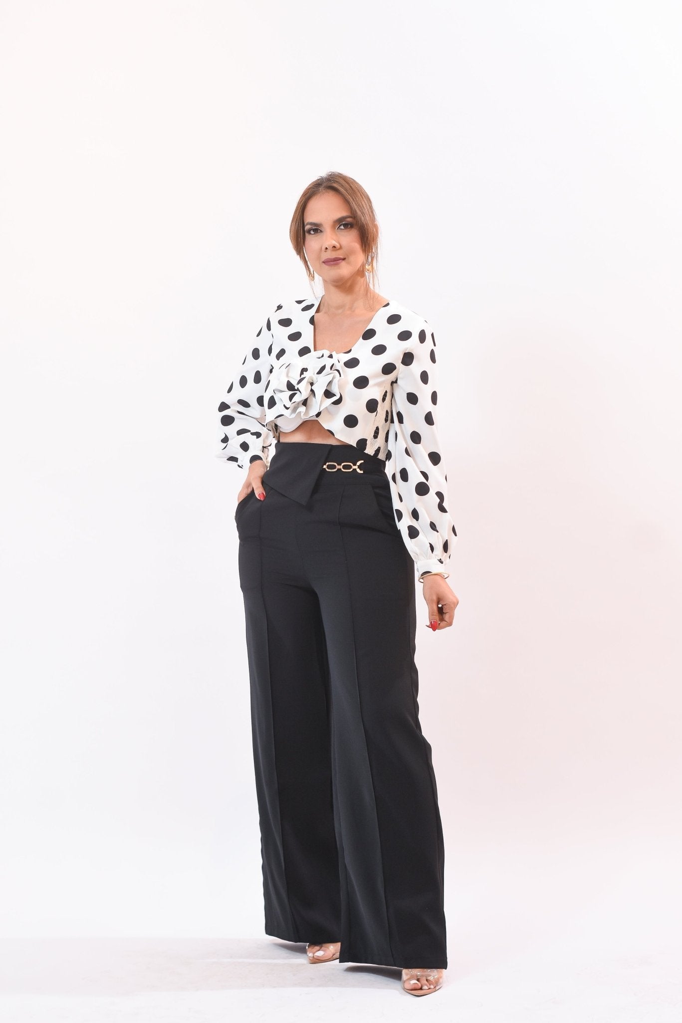 My Stunning Polka Dot Crop Top - Bonitafashionrd