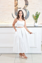 Casual crop and skirt set - Bonitafashionrd Set