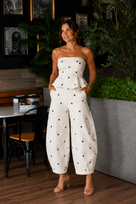 The Best Crop Pants Set Polkdot Yane