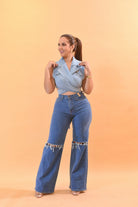 Let’s See You Denim Crop Top - Bonitafashionrd