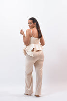 Amazing Night Pant Set Beige - Bonitafashionrd