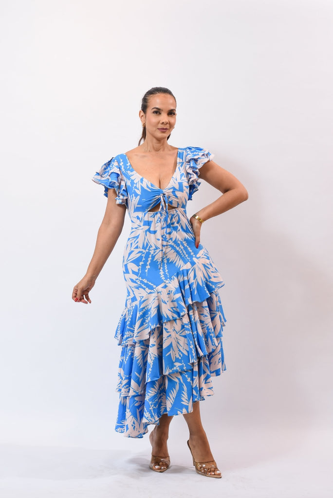 The Primaveral Dress Blue - Bonitafashionrd