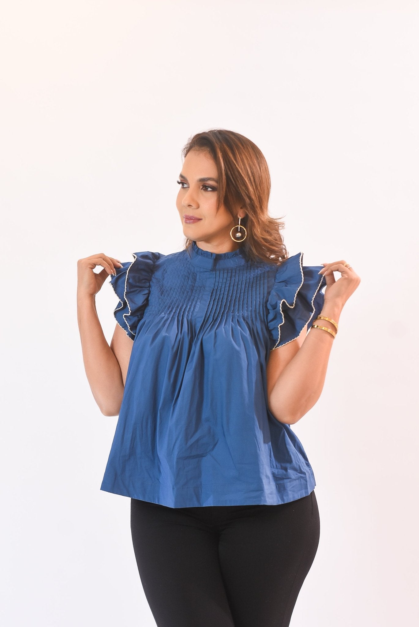 The Beauty Blouse Navy - Bonitafashionrd