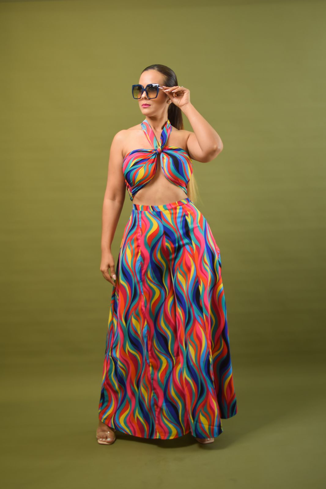 Rainbow Pant Set - Bonitafashionrd Set