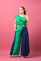 Color Block Pants - Bonitafashionrd Pants