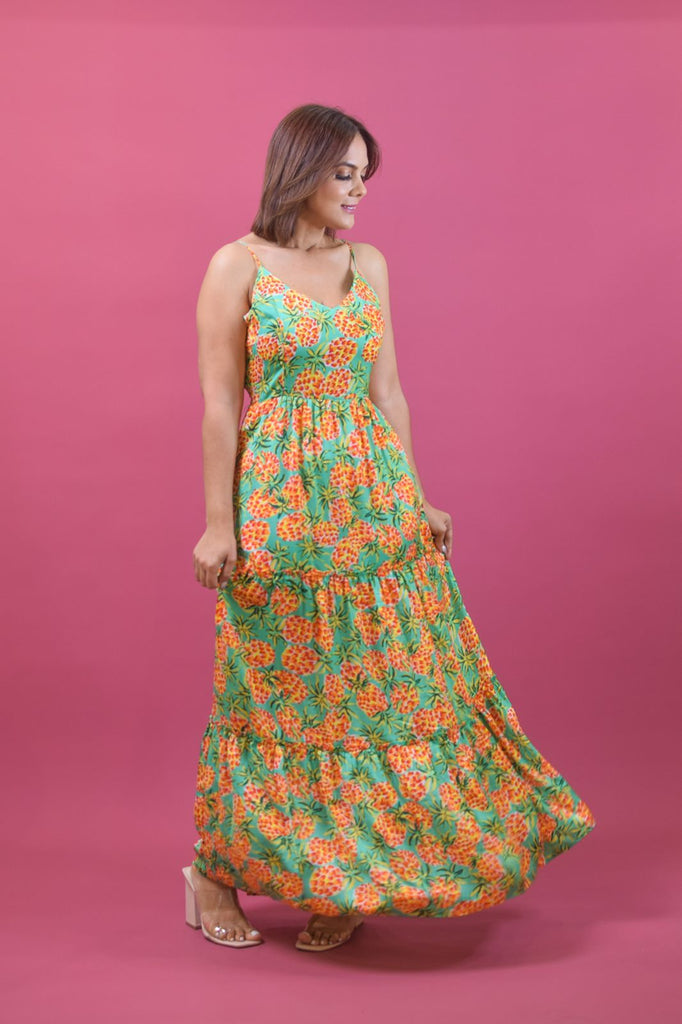 PineApple Maxi Dress - Bonitafashionrd Maxi dress