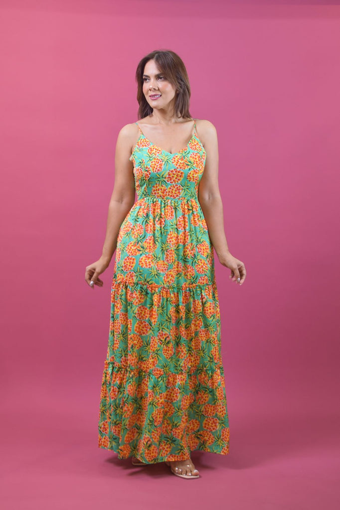 PineApple Maxi Dress - Bonitafashionrd Maxi dress