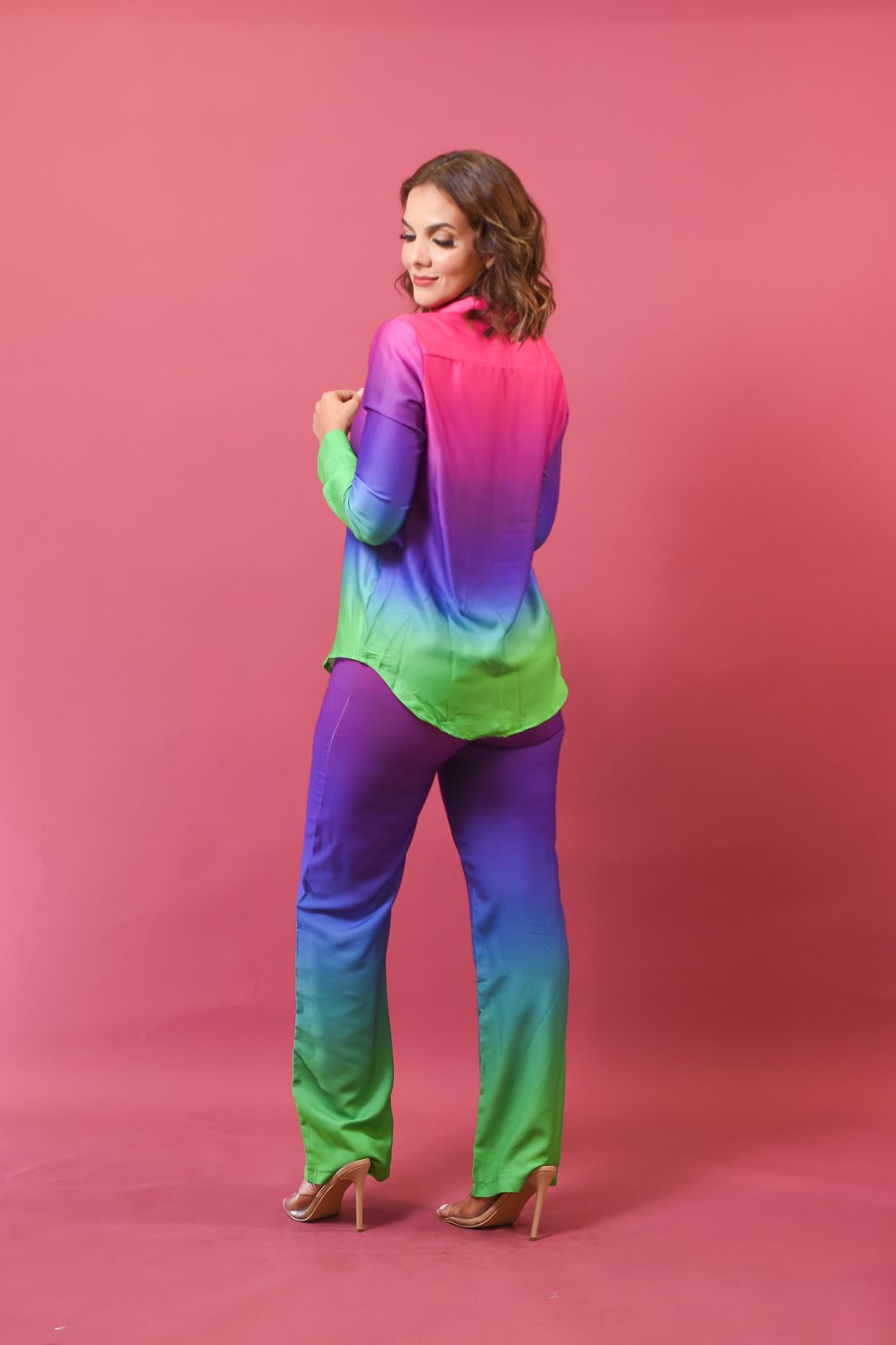 Paradise Rainbow Pant Set - Bonitafashionrd Set