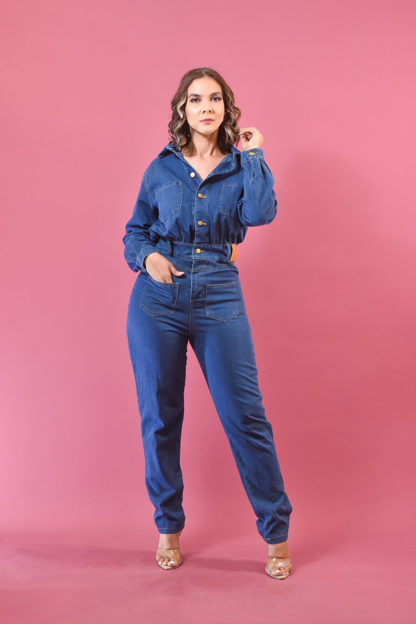 Precious Denim Jumpsuit - Bonitafashionrd