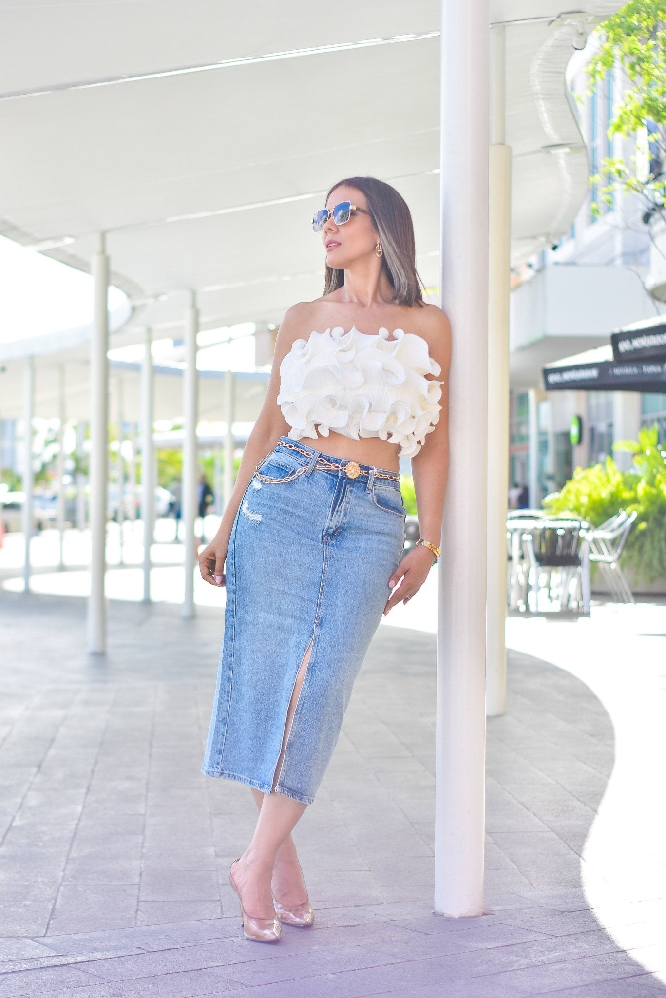 Wearing the Same Stylish Skirt Denim - Bonitafashionrd