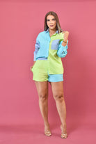 Color Block Short - Bonitafashionrd