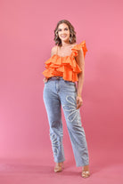 My Flower Denim Jeans - Bonitafashionrd