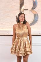 Beautiful Satín Plizado Dress - Bonitafashionrd