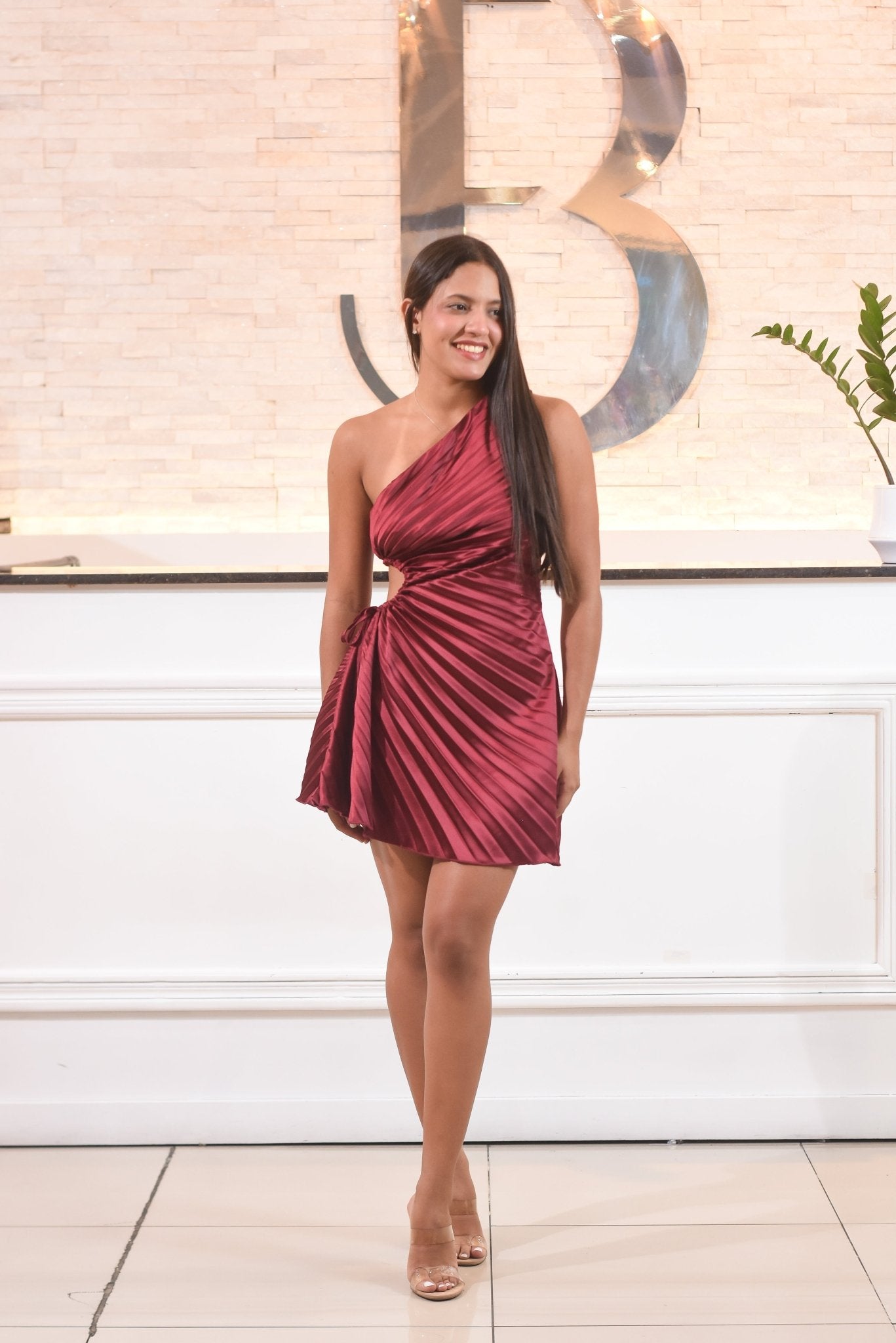 My Amazing Satín Dress Plizado - Bonitafashionrd