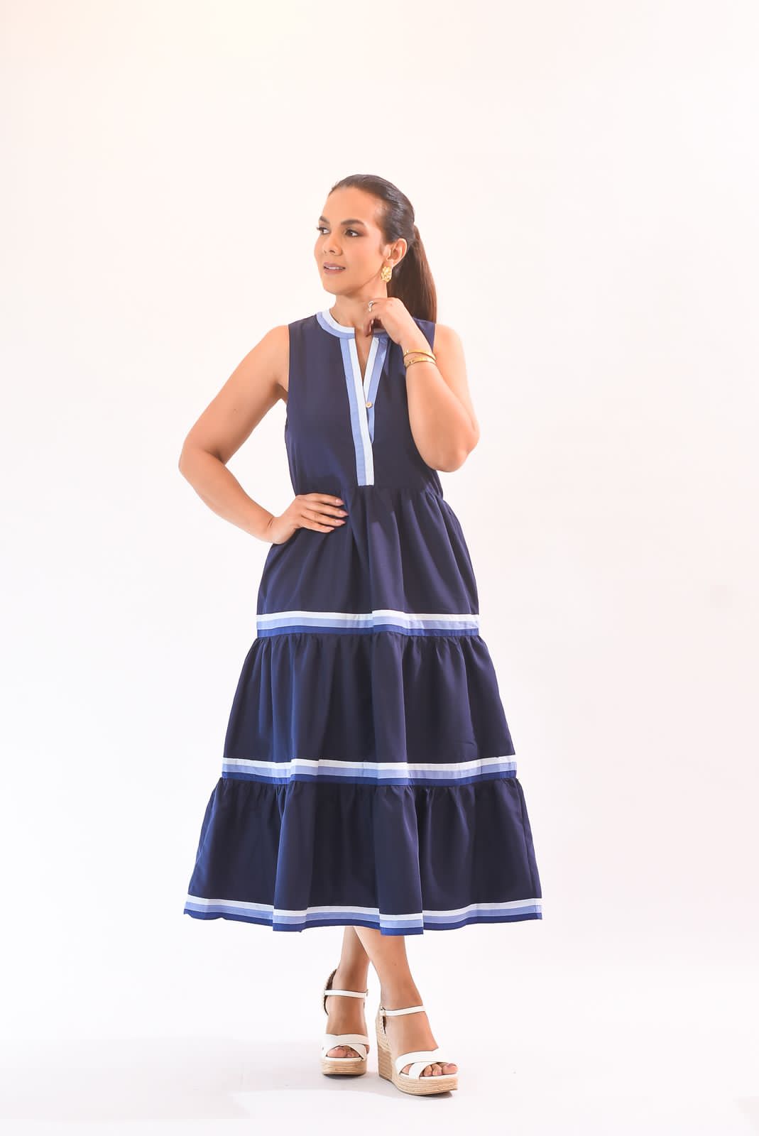 Special Dress Navy Blue - Bonitafashionrd