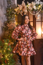 Winter Ligth Flawers Dress - Bonitafashionrd