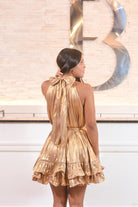 Beautiful Satín Plizado Dress - Bonitafashionrd