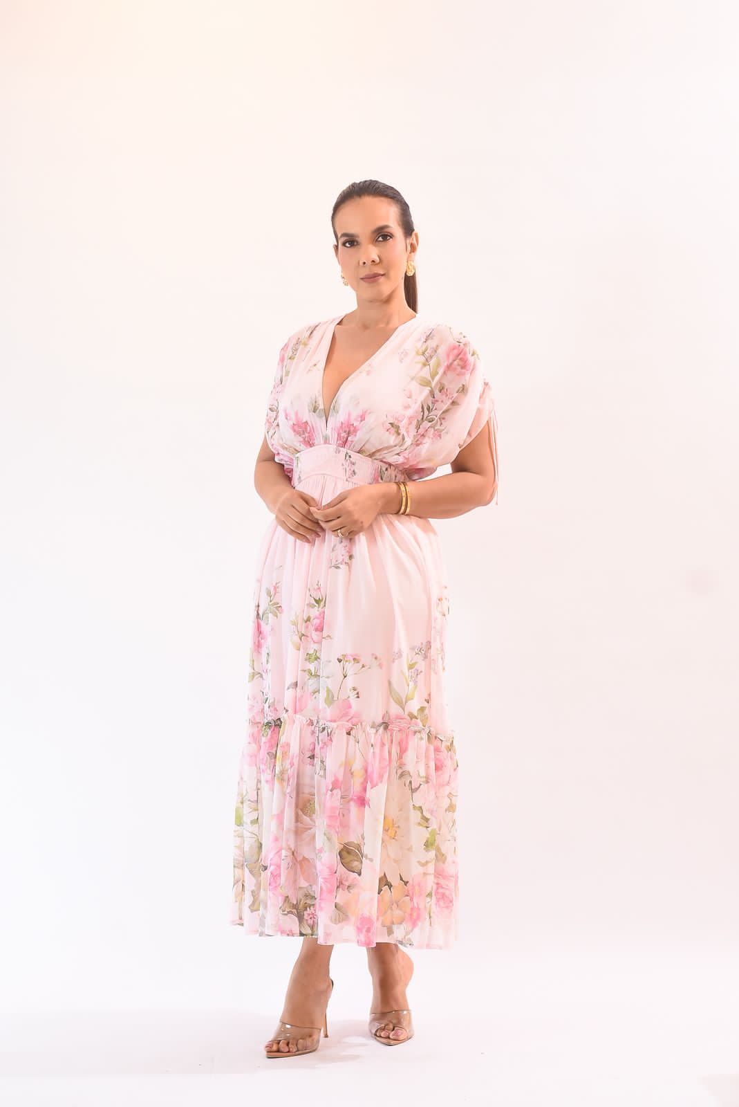 Special Floral Dress Pink - Bonitafashionrd