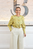 Modern Chic Stripes Blouse