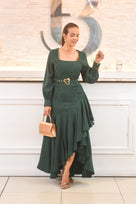 Modern Elegance Midi Dress