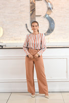 Modern Chic Stripes Blouse